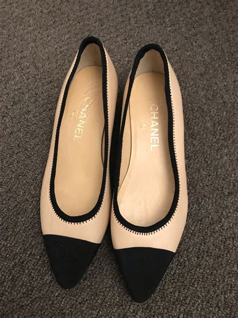 chanel two tone shoes photography|Chanel two toned flats.